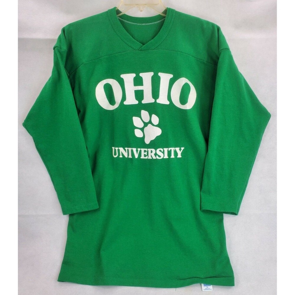 VTG Russell Athletic Ohio University Bobcat Men’s Sz XL Green Sweatshirt USA